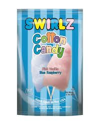 Swirlz Cotton Candy Pink Vanilla Blue Raspberry