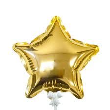 Star Shaped Balloon 6in Gold