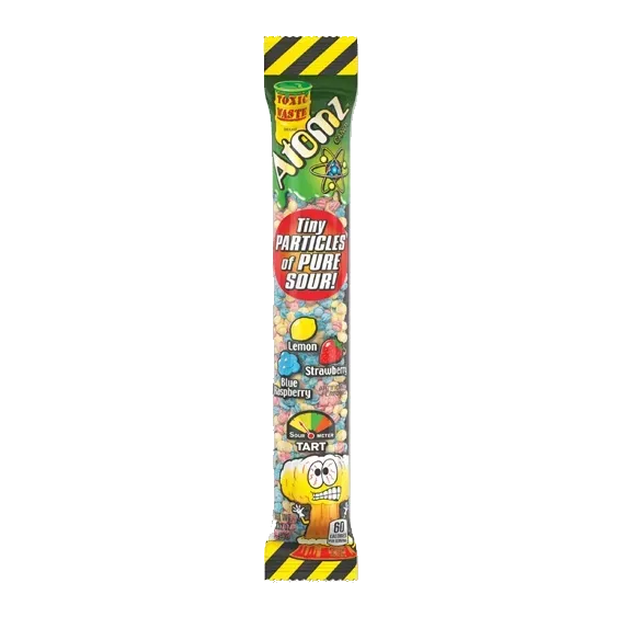 Toxic Waste Atomz Tiny Particles Of Pure Sour Lemon,Strawberry,Blue Raspberry