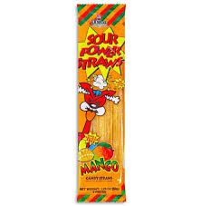 Sour Power Straws Mango Candy Straws