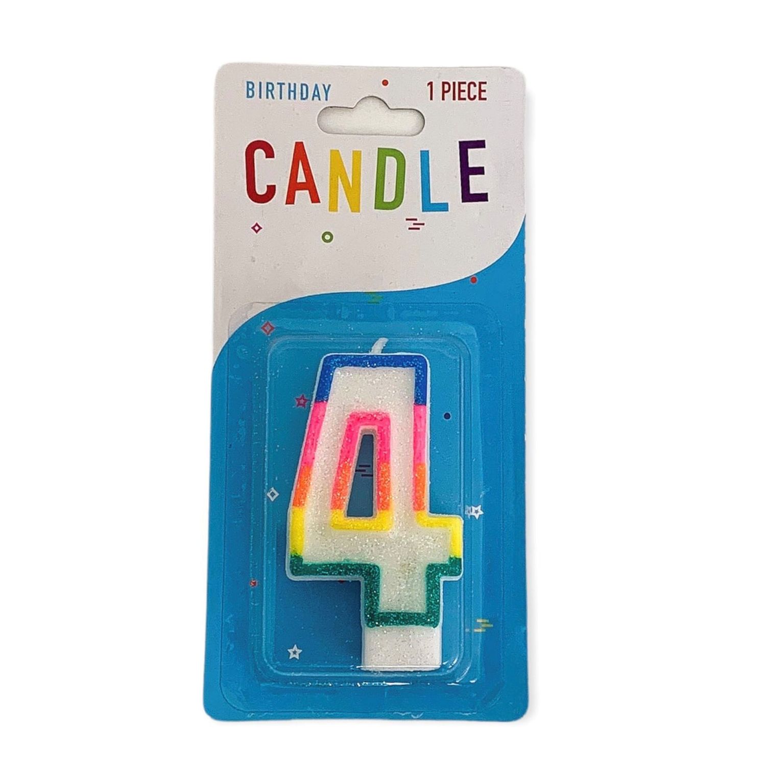 Alef Birthday Candle N.4