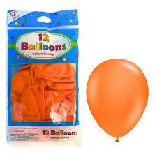 Alef Balloons Helium Quality 12pcs Orange