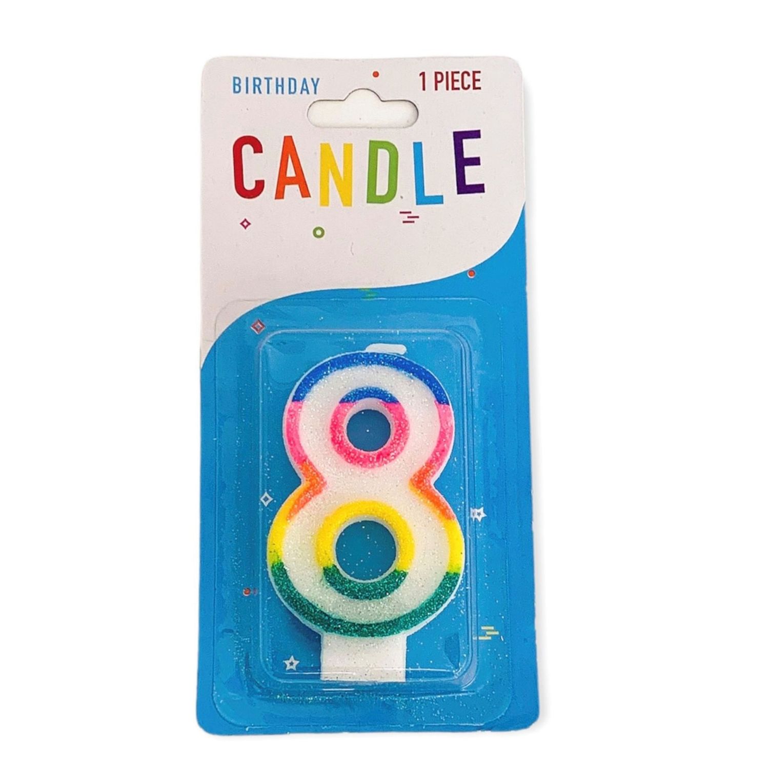 Alef Birthday Candle N.8