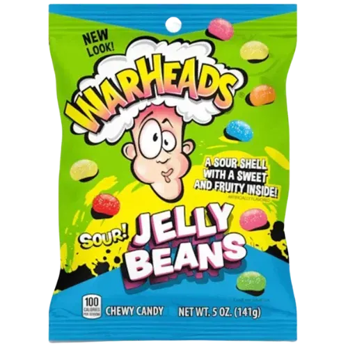 WARHEADS SOUR JELLY BEANS