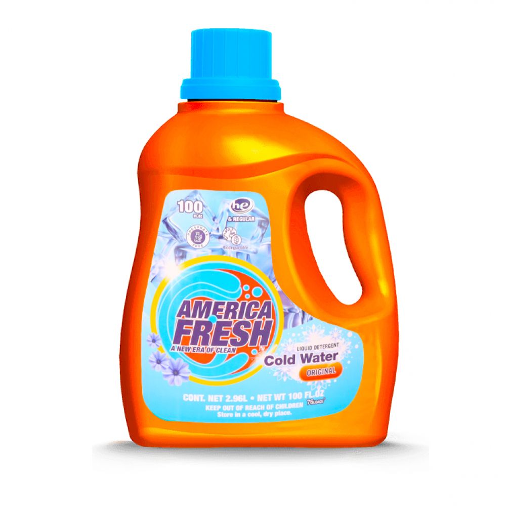America Fresh Original Cold Liquid Detergent 2.96L