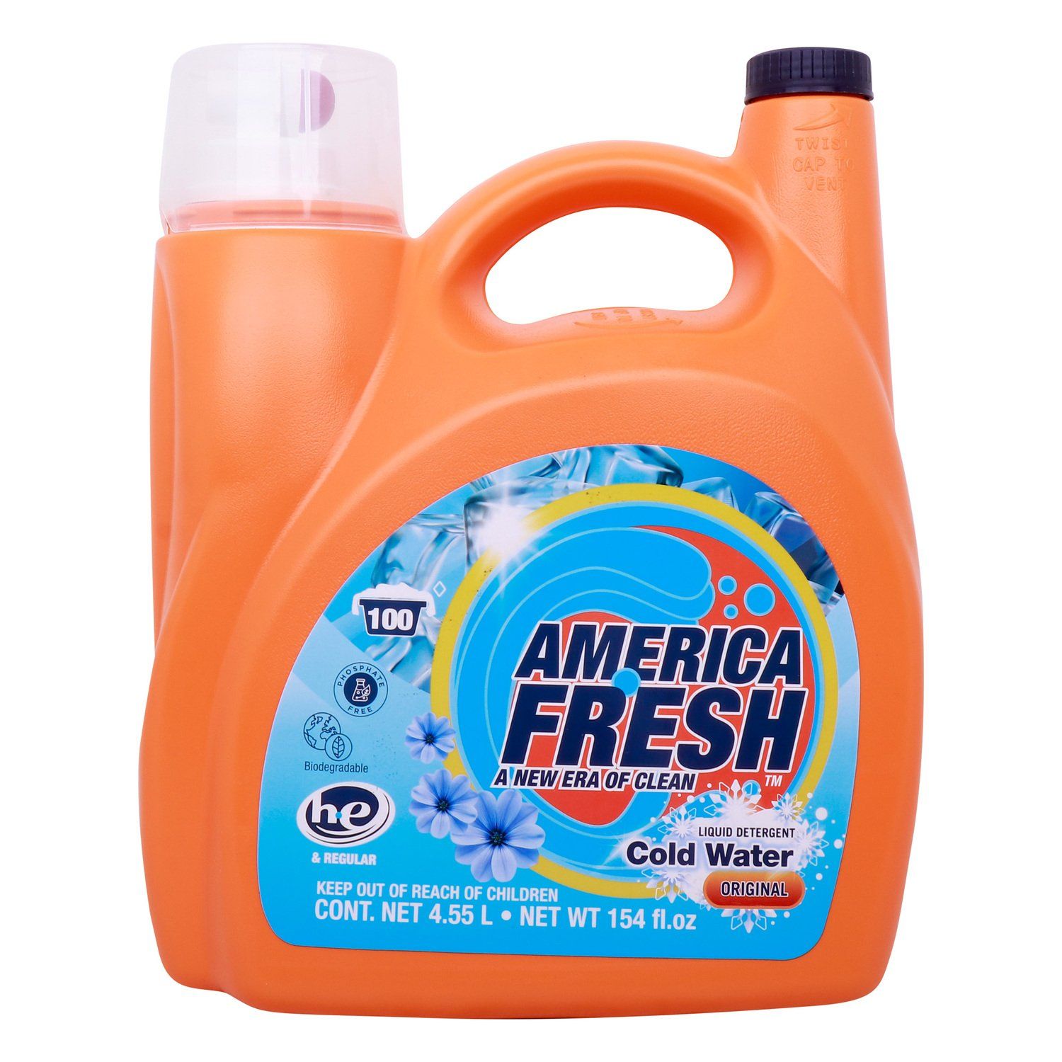 America Fresh Original Cold Liquid Detergent 4.55L