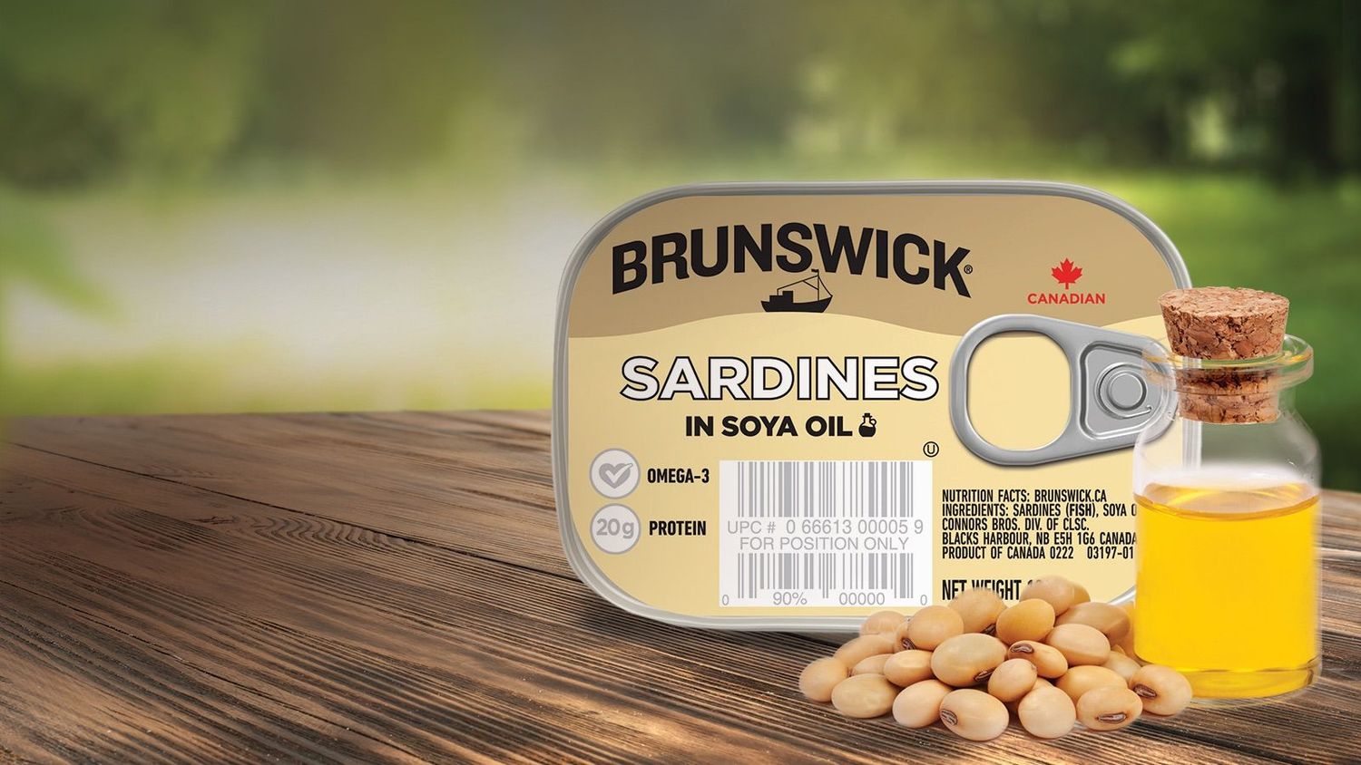 Brunswick Sardines In Soybean, 106g