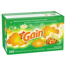 GAIN dryer sheets island fresh