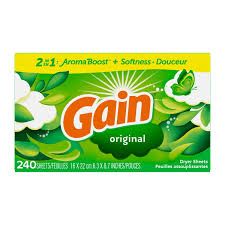GAIN original dryer sheets