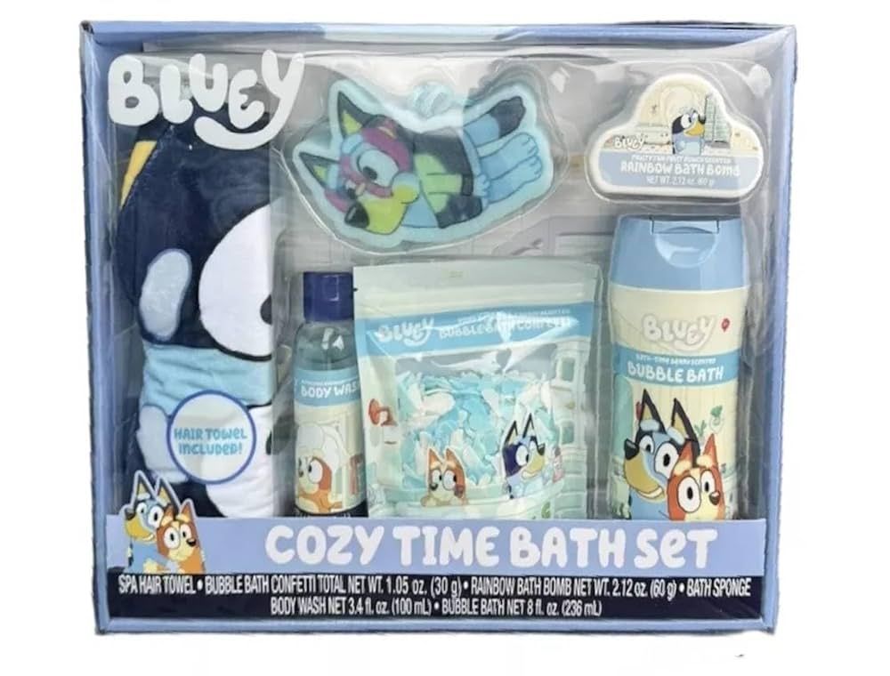 Bluey and cozy time Bath set , Boy