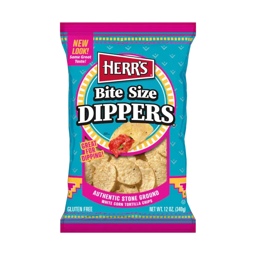 ​شيبس التورتيلا هيرز بايت سايز ديبرز – 340 غرام / 12 أونصة