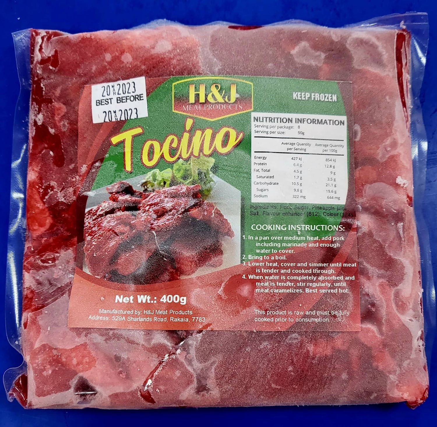 H&amp;J Tocino 400g