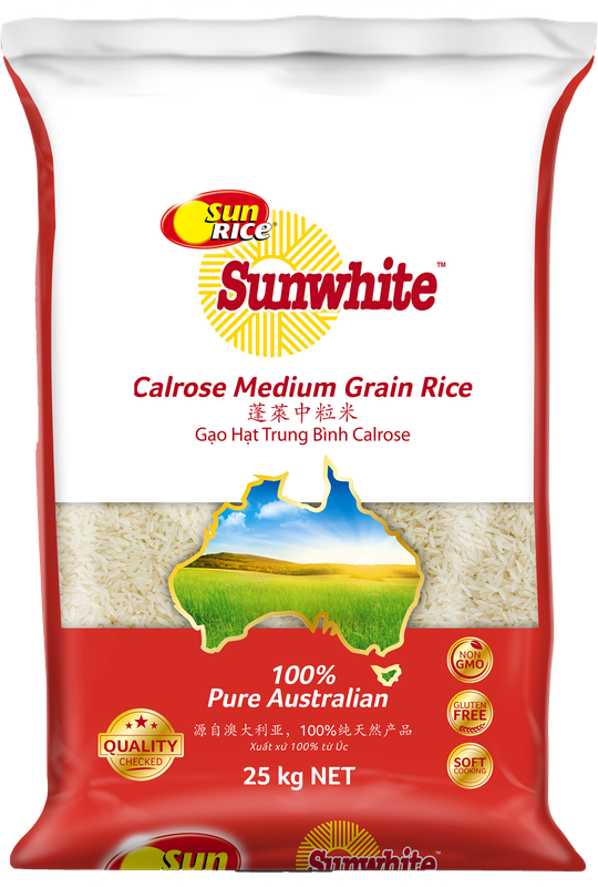 Sunrice Sunrice - Sunwhite Medium Grain 25kg