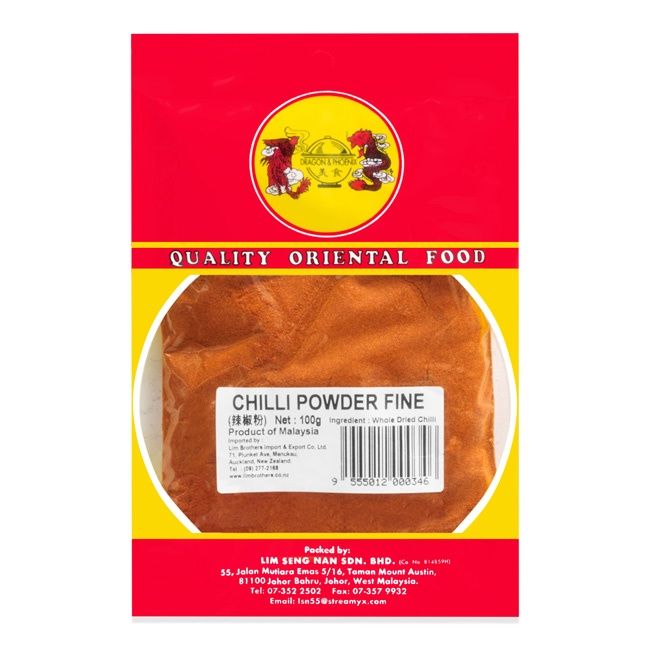 Dragon &amp; Phoenix Chili Powder Fine 100g