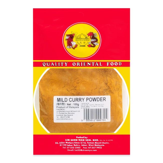 Dragon &amp; Phoenix Mild Curry Powder 100g