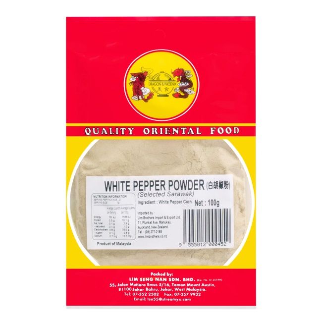 Dragon &amp; Phoenix White Pepper Powder 100g