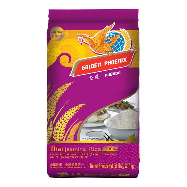 Golden Phoenix Thai Jasmine Rice 50lbs