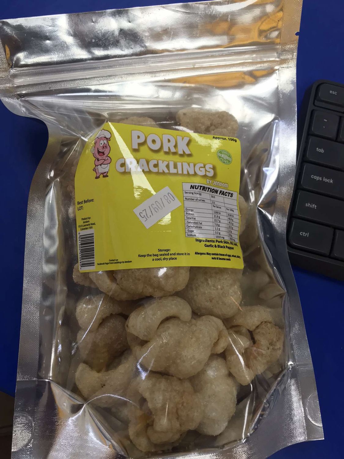 Pork Crackling by Jendom 100g