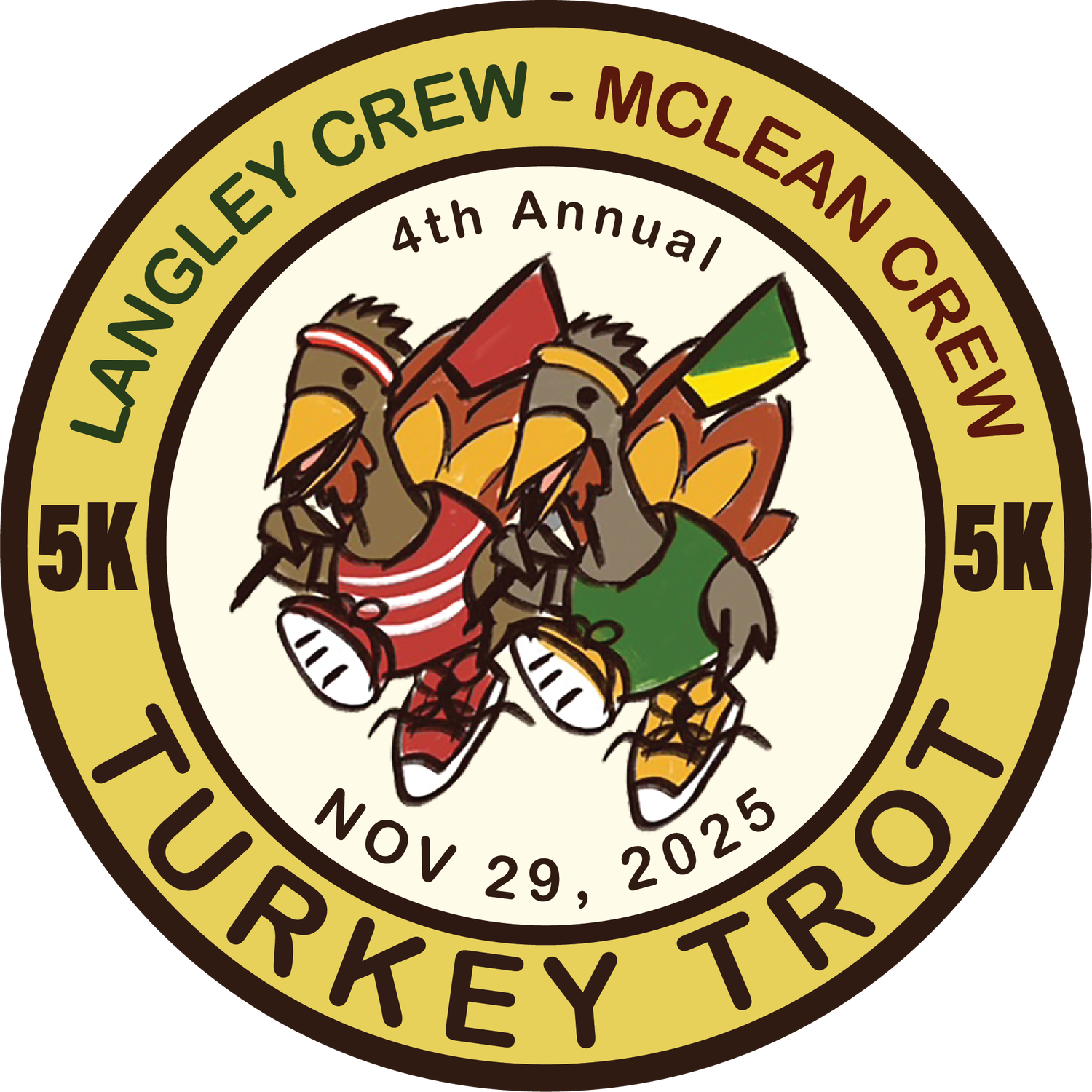 Tax Deductible Donation to McLean and Langley Crew Teams - Turkey Trot 2025