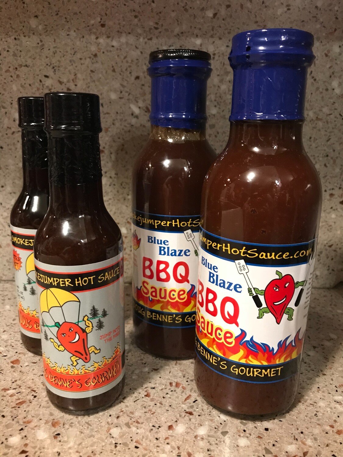 Extra Hot plus Blue Blaze BBQ Sauce