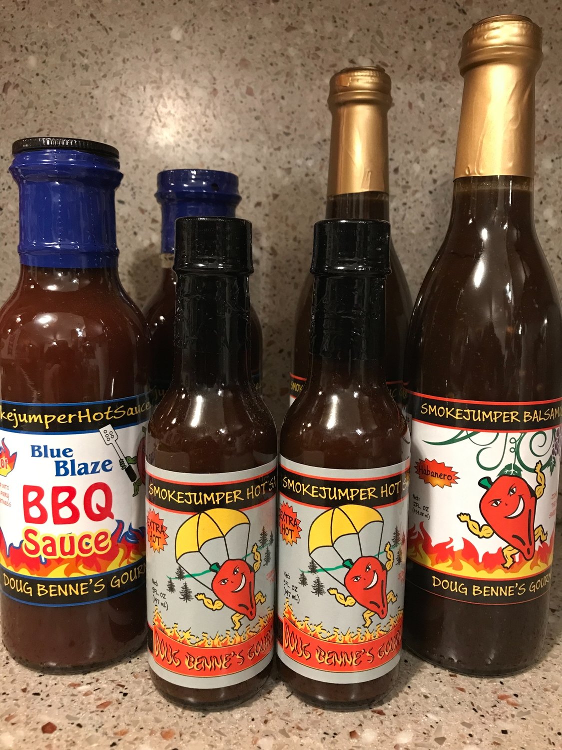 BBQ & Heat!  6 bottles - FREE SHIPPING
