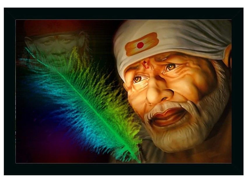 Saibaba Photo Frame (Multicolor)