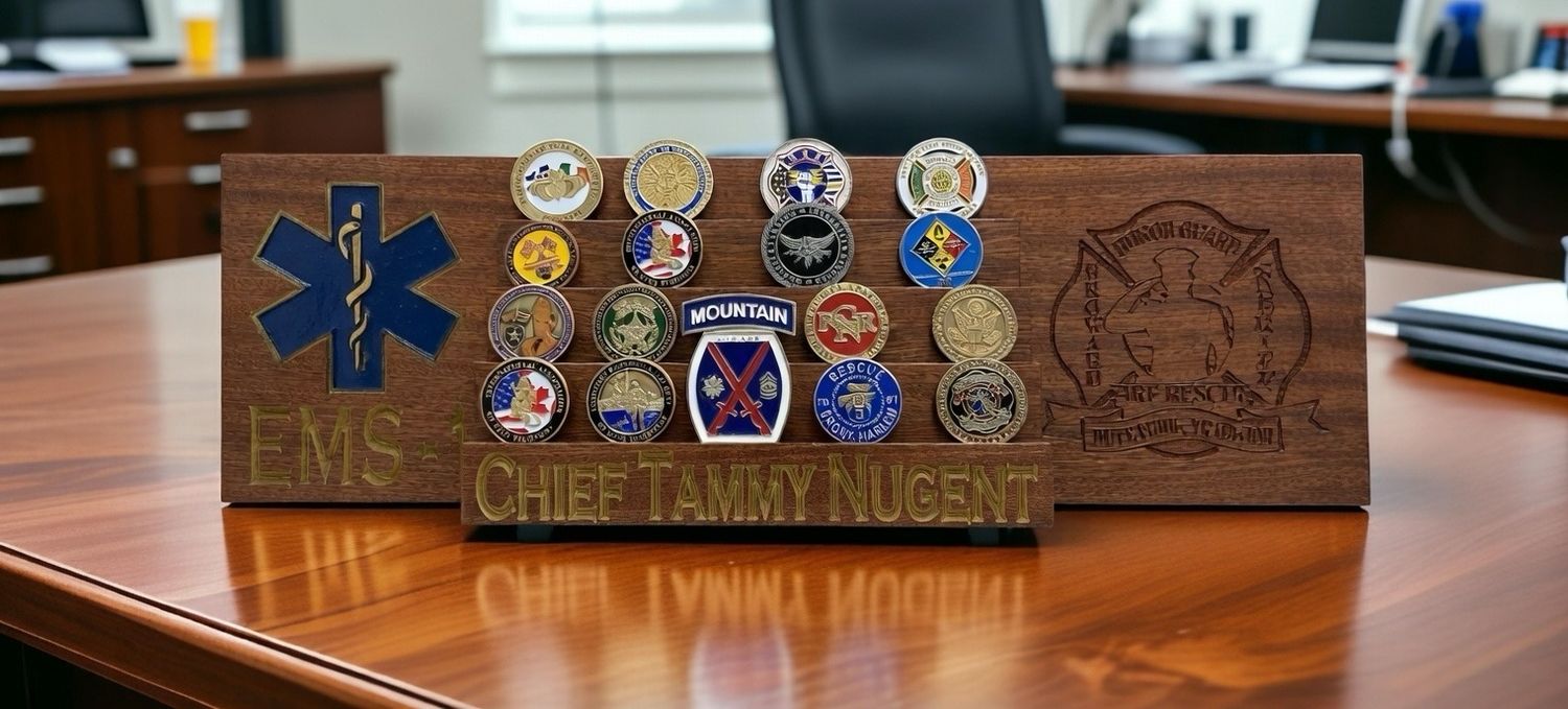 Table Top Coin Holder Display