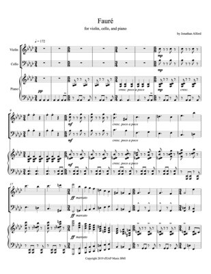 "Fauré," (Alford) for piano trio (pdf)