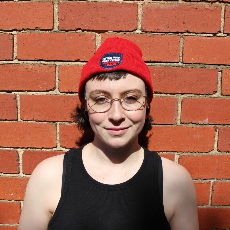 RAFFWU Red Beanie