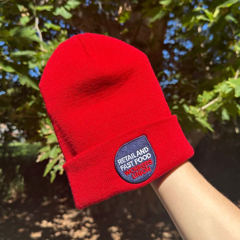RAFFWU Red Beanie