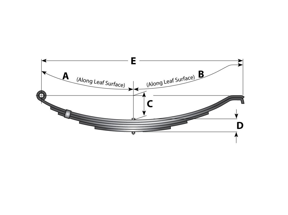 Slipper Spring 8k - 2" Wide 27" Long