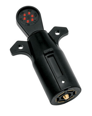 7-Way Flat Pin Car End Tester w/LED Display