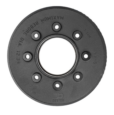 Brake Drum Only - 8 on 6-1/2" Bolt Circle - 12-1/4" x 3-3/8" For 9K to 10K Axles