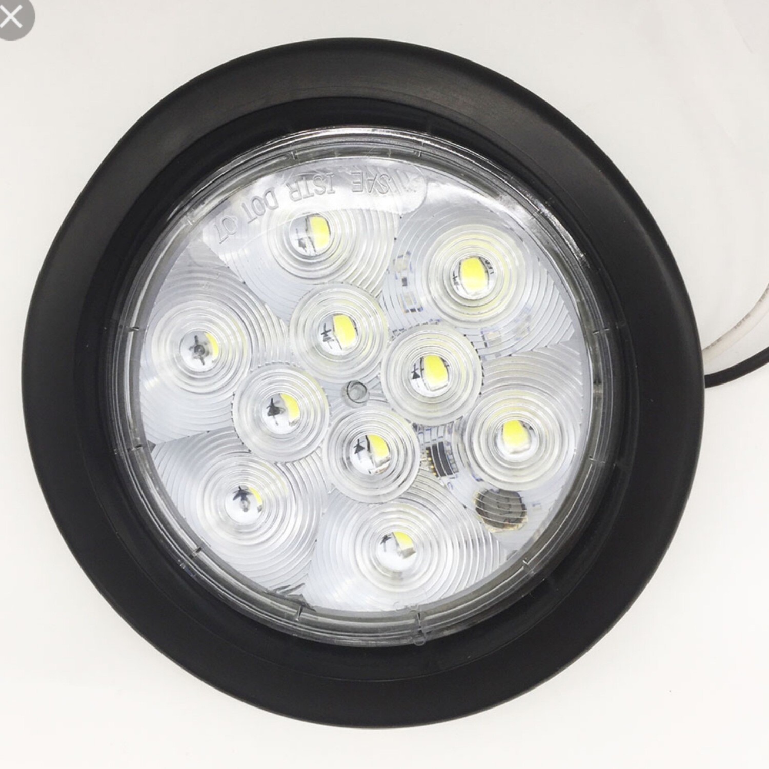 LED Back Up Light - 4in Round: BUL-11CBK; F1473