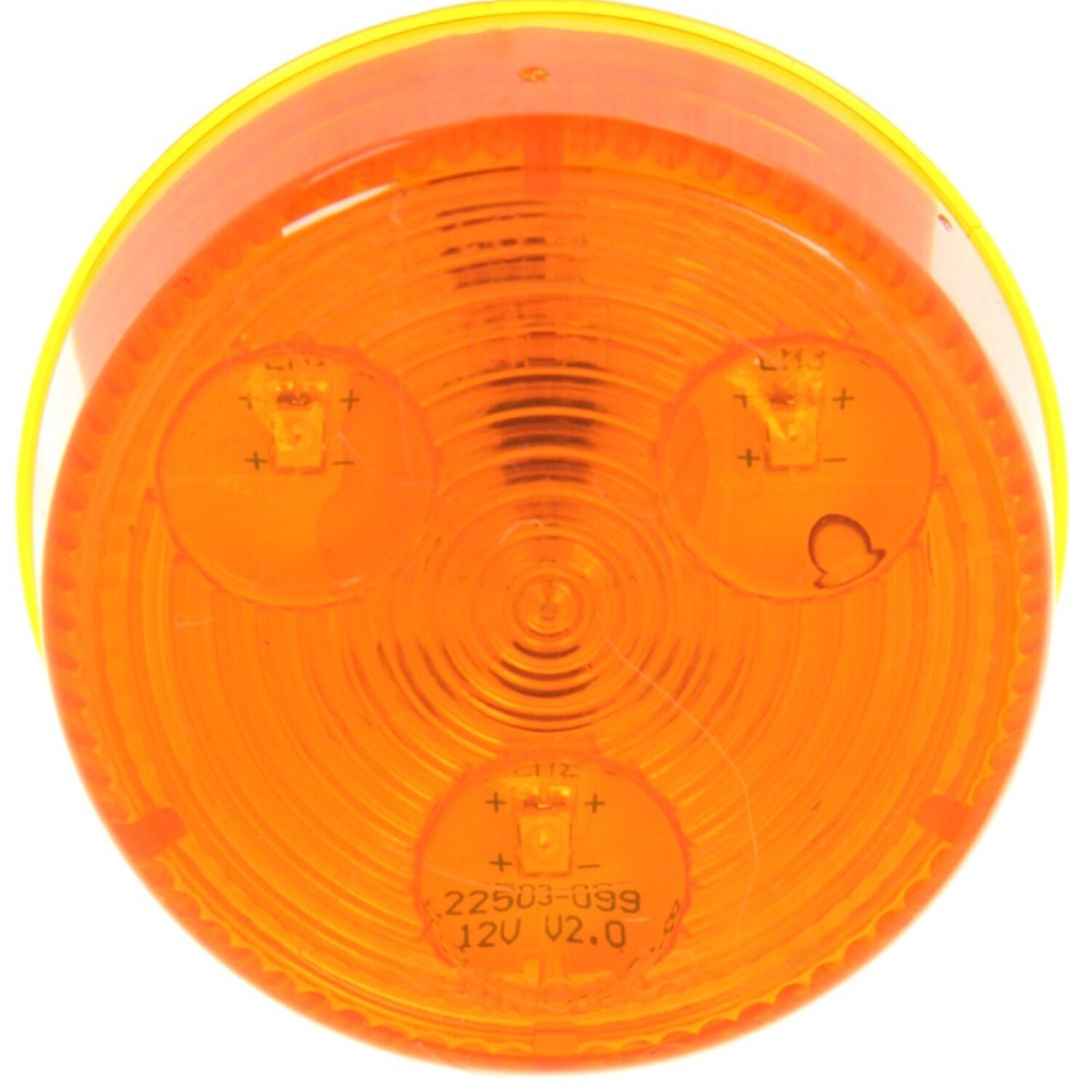 LED Marker Light 2 in Round Amber: MCL55AB