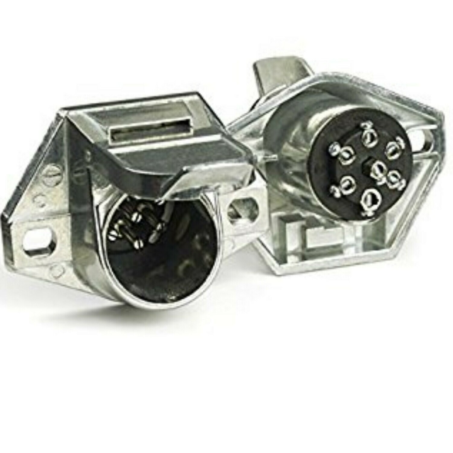 7-Round w/Round Pin, Metal Hardwire Truck End: HE7HDC; F7082