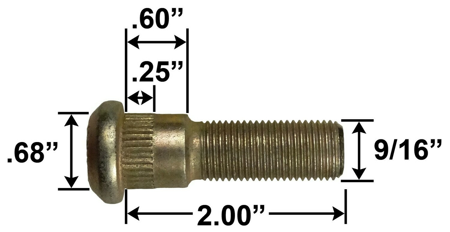 Wheel Stud 9/16 in: TAP937; 7-223