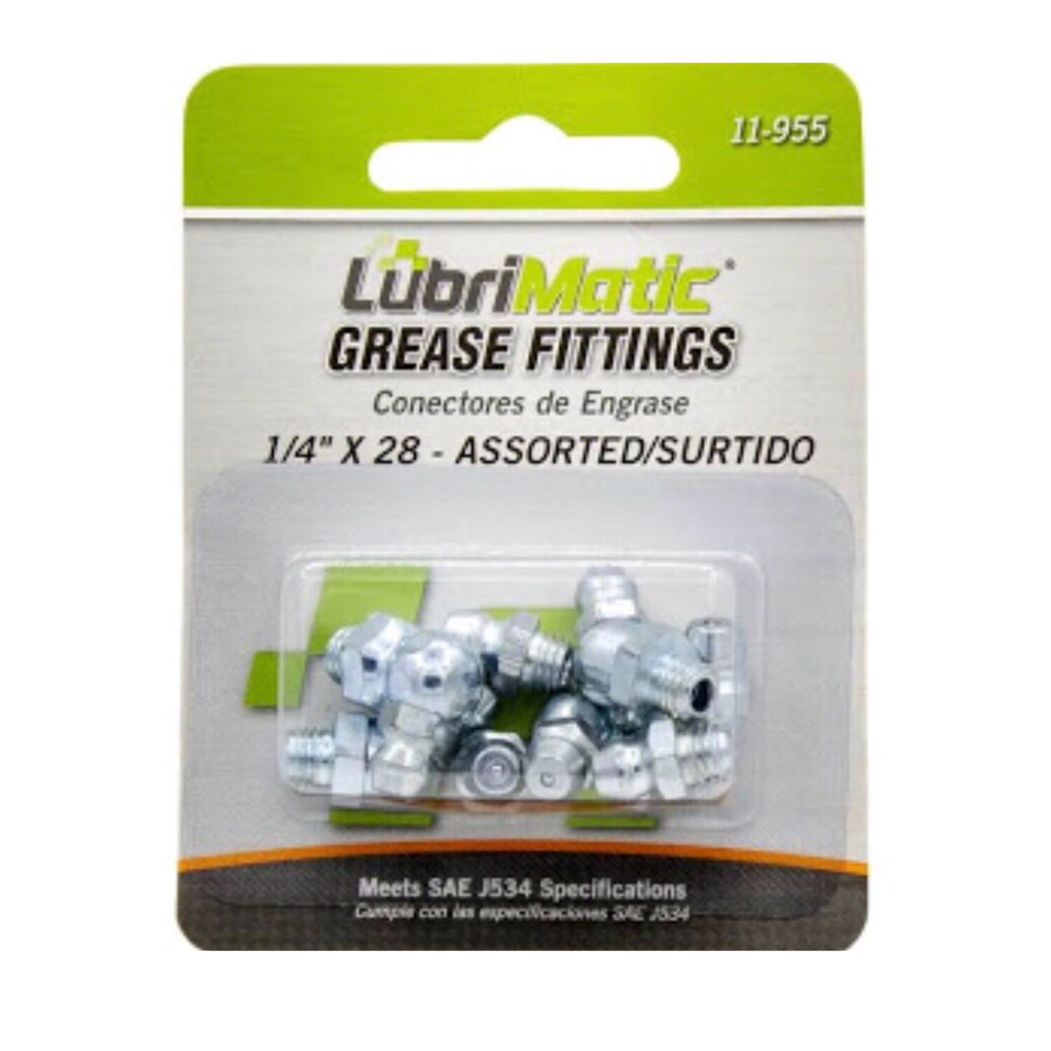 Grease Fittings 1/4 inch x 28 (Package Quantity 8):LUB11955