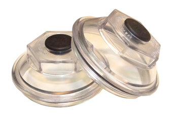 Oil Caps - Screw On Style 4in (Pair)