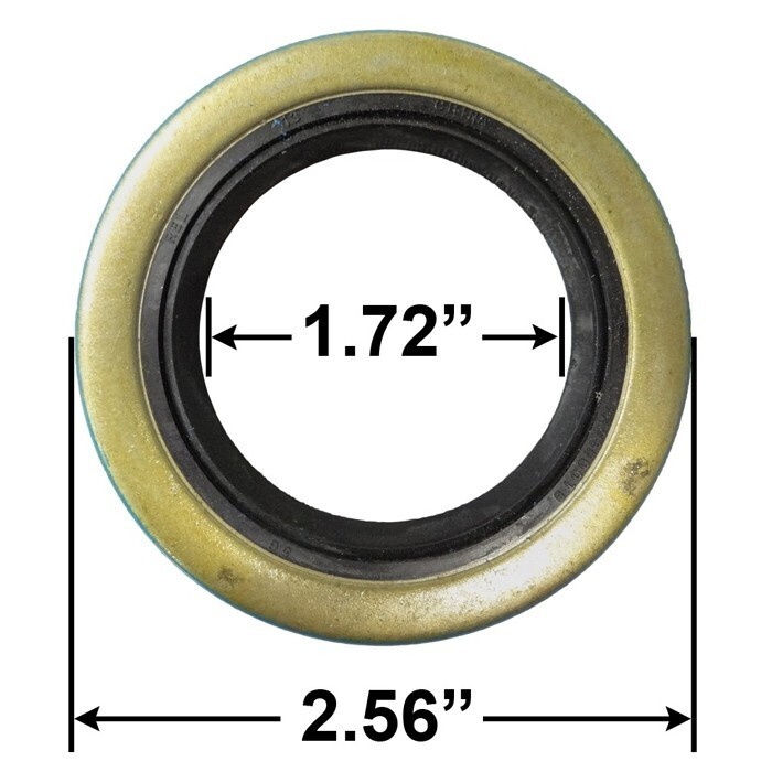 Double Lip Seal - ID 1.72 x OD 2.56: 10-19; 1019; GS6
