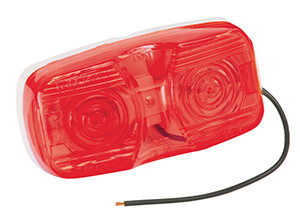 Incandescent Marker Red w/Dual Bulbs: 138R; 003440