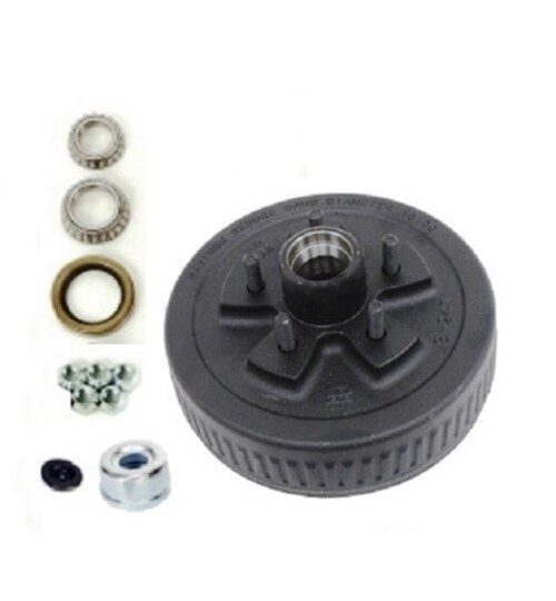 Greased H&D Kit 5-4.5 Pattern 1/2 Greased H&D Kit 5-4.5 Pattern 1/2" Bolt Fits 10"x2-1/4" Brake: K082471G; 8247G (1204223)))
