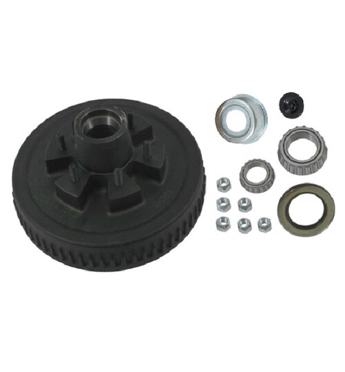 Greased H&D Kit 6-5.5 Pattern 1/2 Bolt Fits 12" Brake: K082012G (120423)
