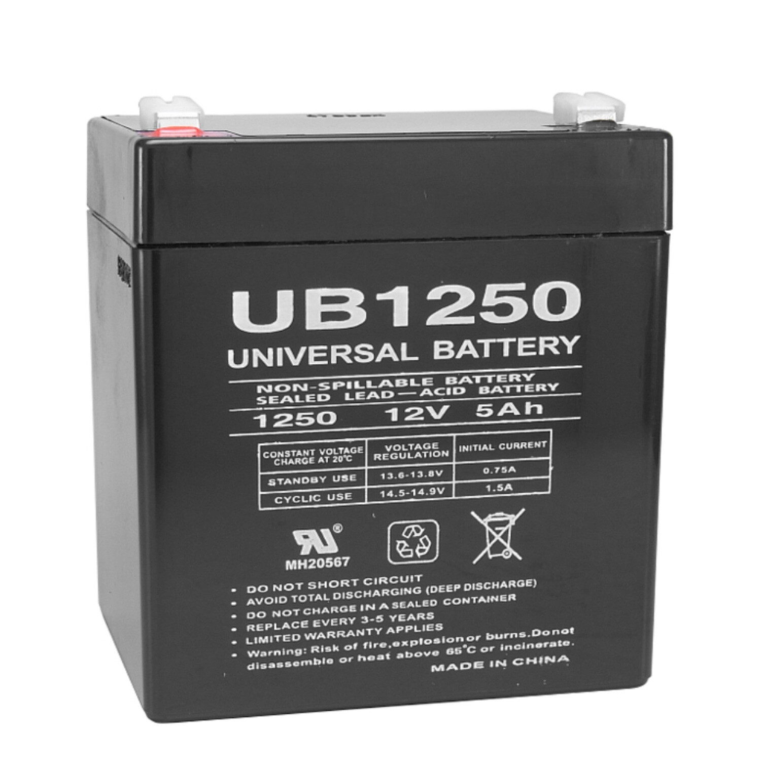 Breakway Battery: UB1250; 2023; 6220.18; NT12-5A; HE2033 (120722)