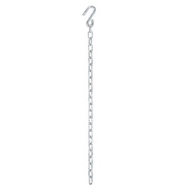 Safety Chain 12.6K 1/4" x 36" with Single Hook: HAC77 (120423)