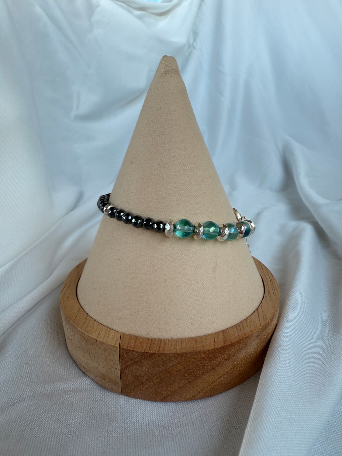 Hämatit &amp; Aqua Aura Armband