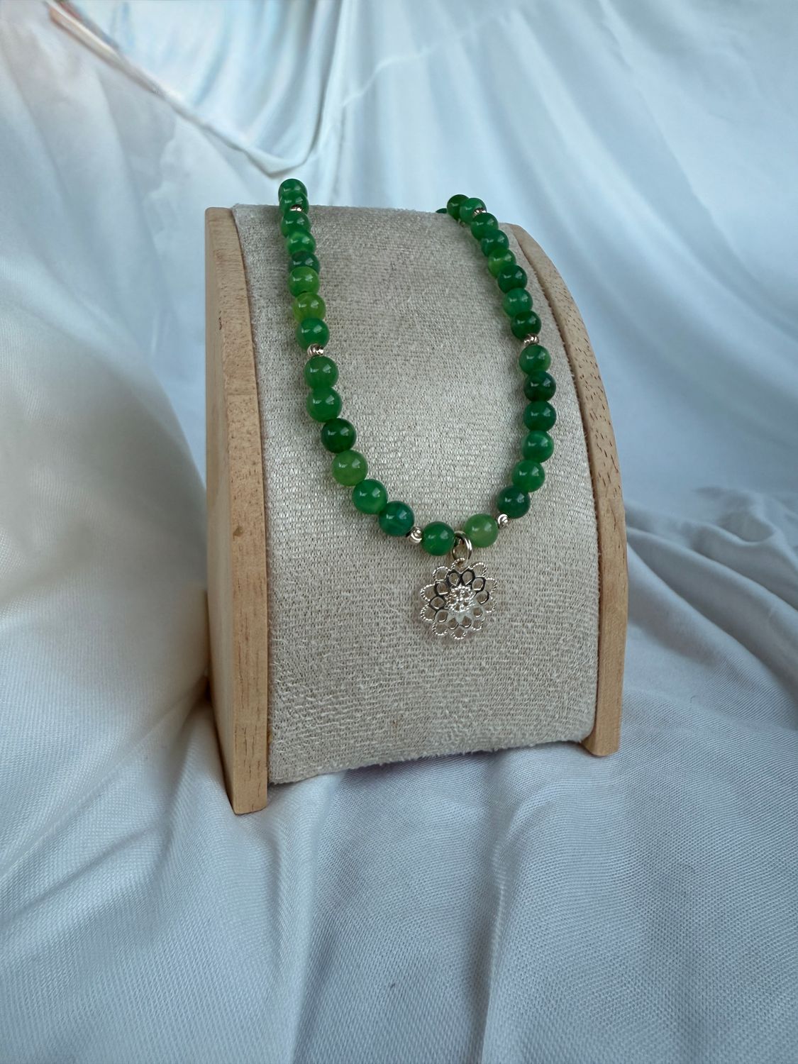 Pfauenachat Halskette