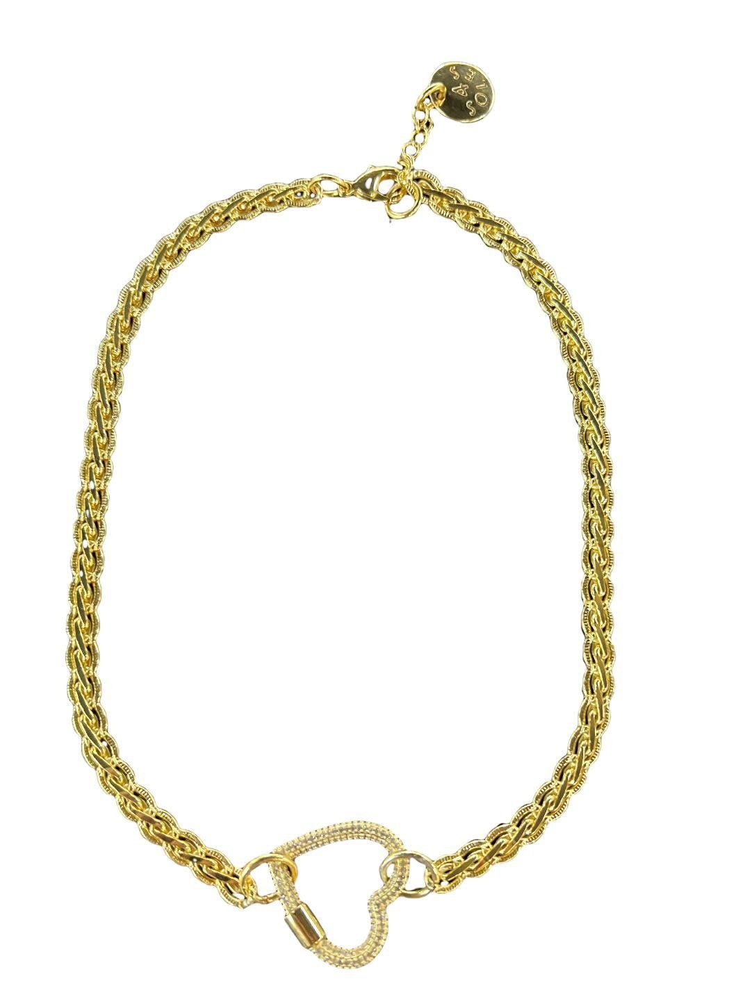 Heart Lock Necklace , Size: Lock 1