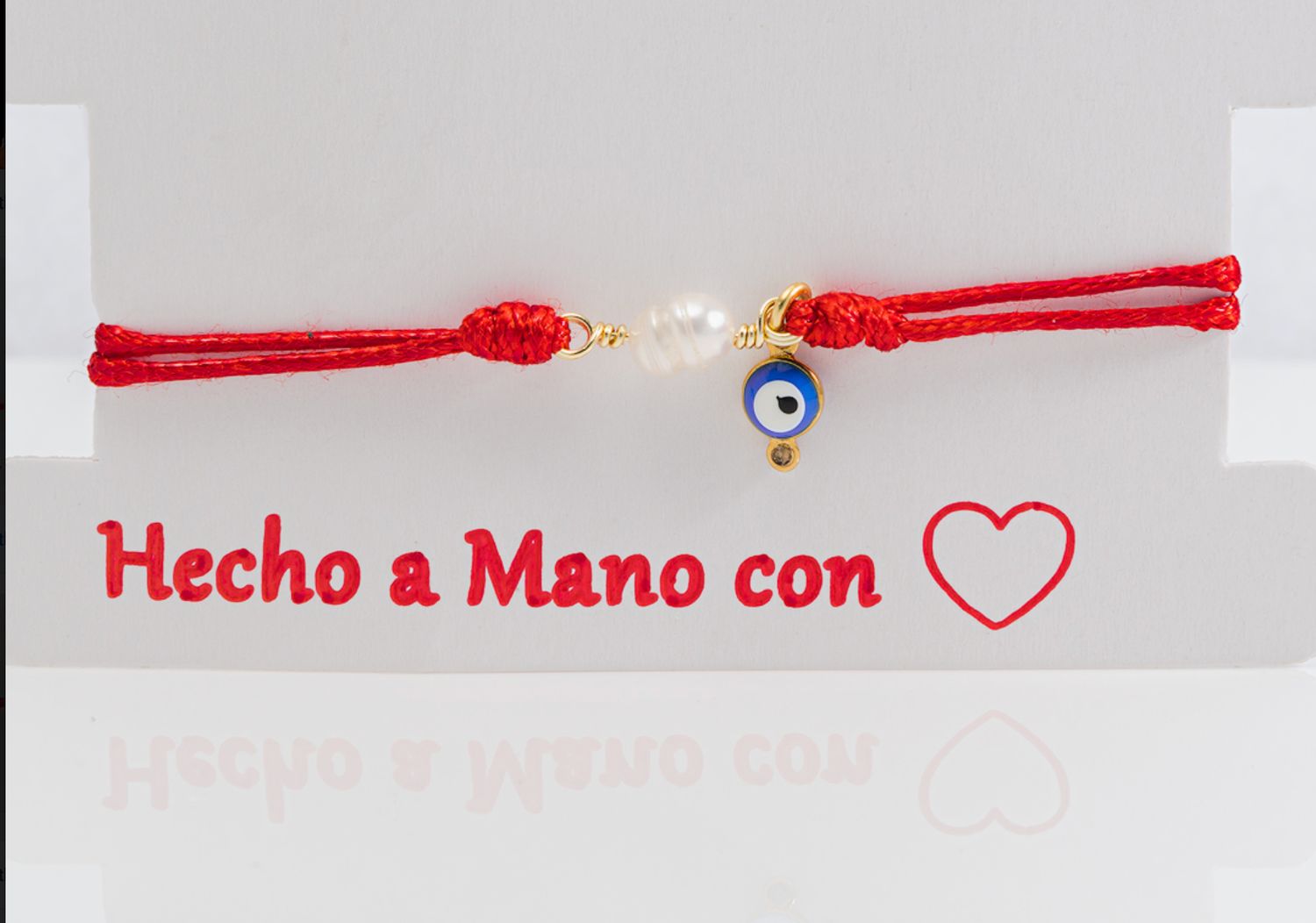 Pulsera Roja ojo o corazón, Color: ojo