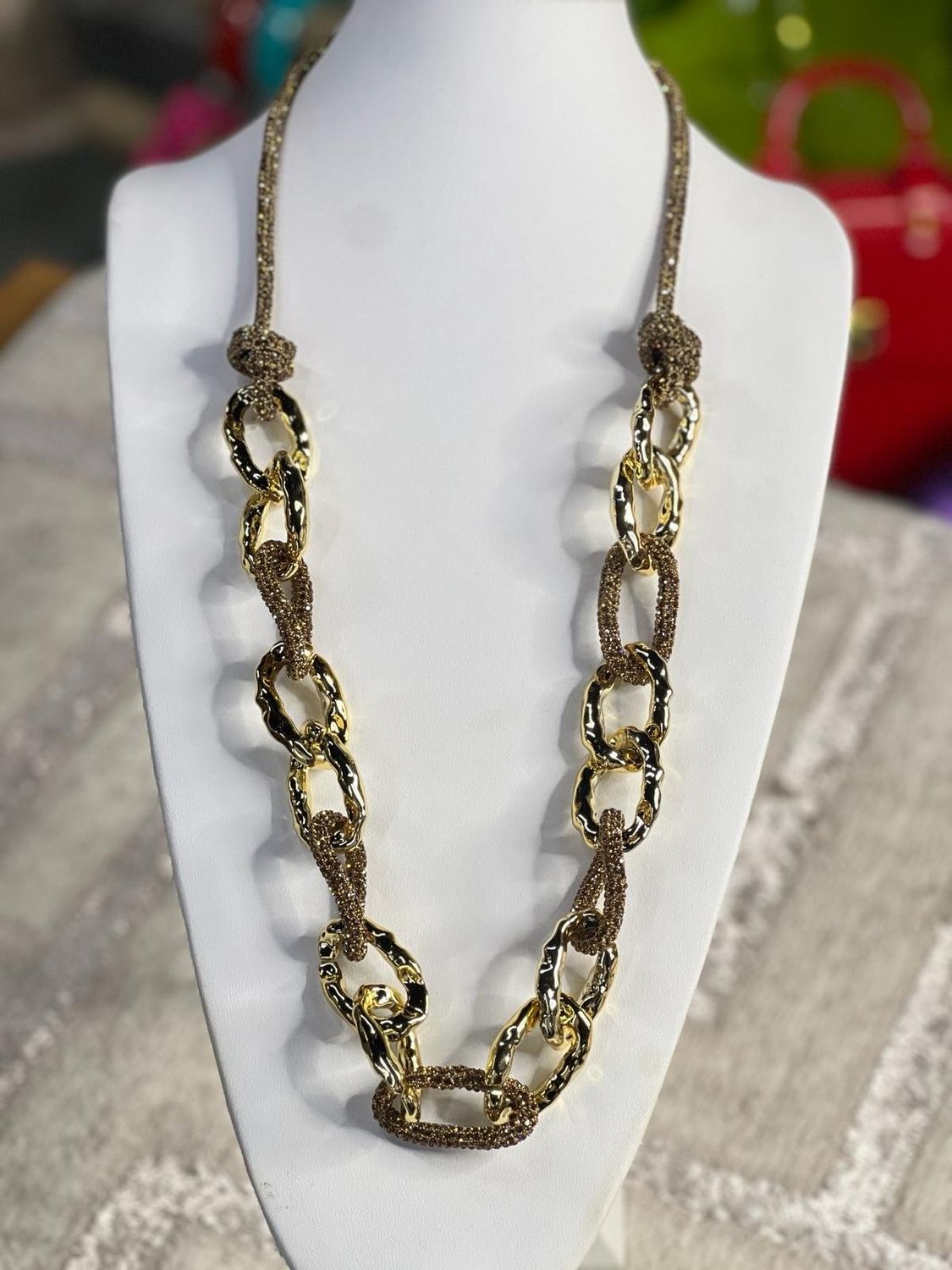 Glams Long Necklacs, Color: gold